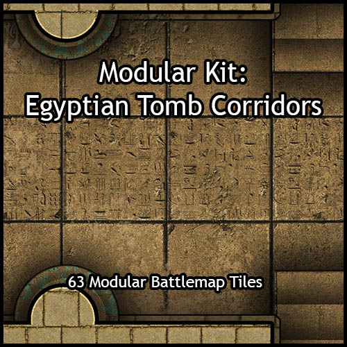 Modular Kit: Egyptian Tomb Corridors