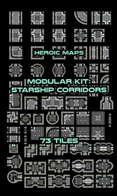 space ship corridor maps