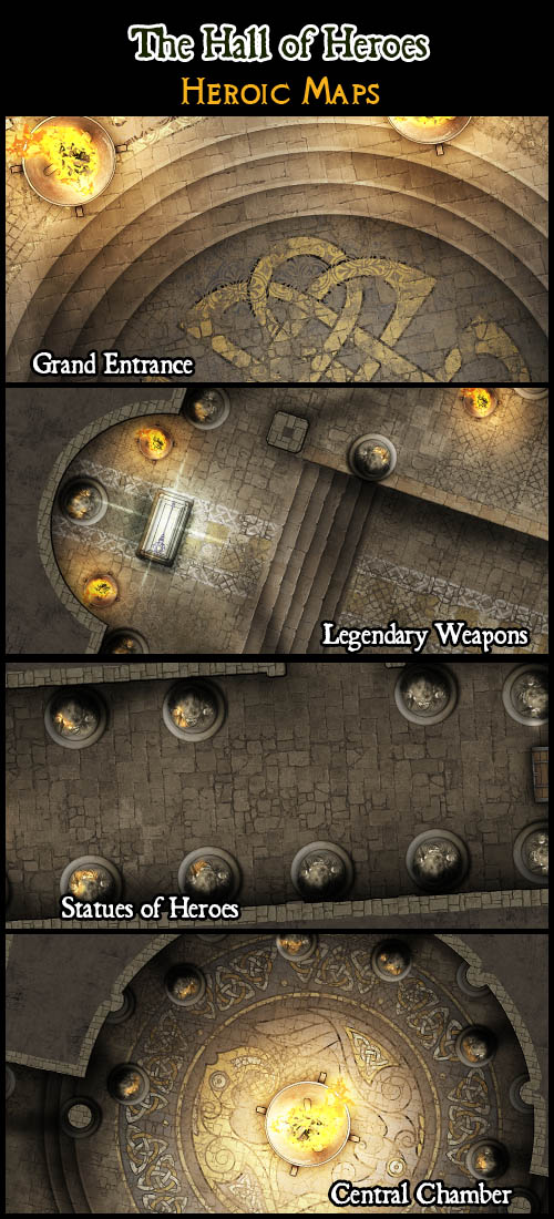 Heroic Maps - Norrøngard: Íssborg Frost Giant Stronghold - Heroic Maps, Buildings, Caverns & Tunnels, Temples & Churches, Castles, Winter, Encounters, Giant Maps, Dwarven, Roll 20 Ready