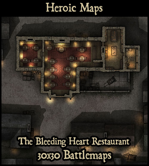 Heroic Maps - Storeys: The Bleeding Heart Restaurant - Heroic Maps ...